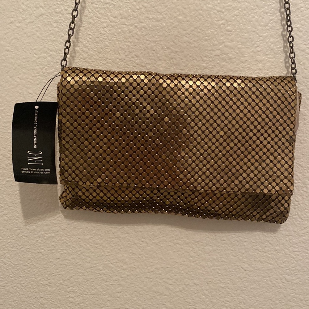 NWT Gold INC shoulder bag.